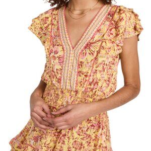 Poupette St. Barth Camila Floral Mini Dress S